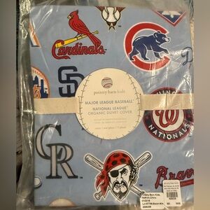 Pottery Barn Kids MLB Organic Duvet Cover